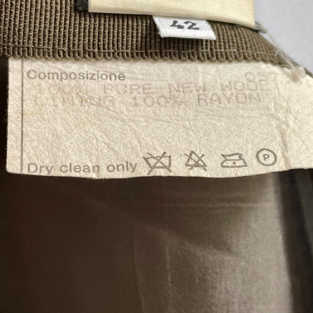 Vintage Giorgio Armani 100% Wool Gray Maxi Wrap Skirt Lined Italian EU 42 / US 6 - Picture 15 of 16